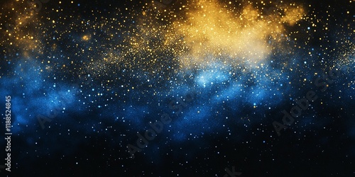 Wallpaper Mural Grainy yellow and blue abstract texture with soft noise, perfect for modern backgrounds and digital design projects, book illustration style Torontodigital.ca