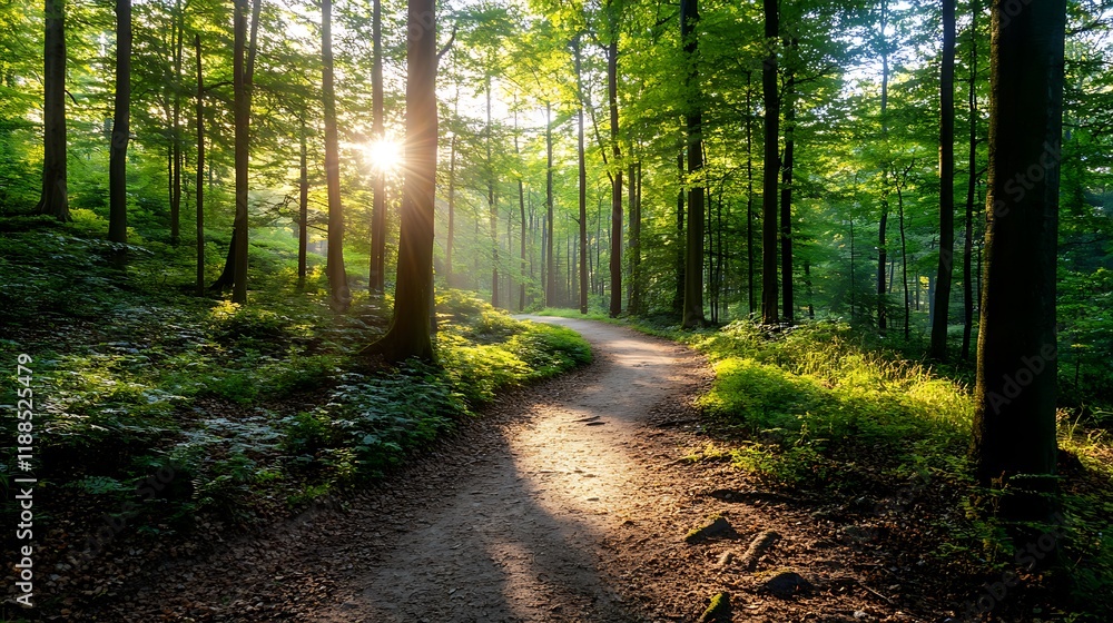 Obraz premium Empty road landscape during the day 