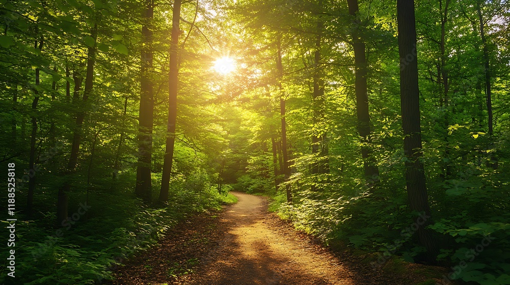 Obraz premium Empty road landscape during the day