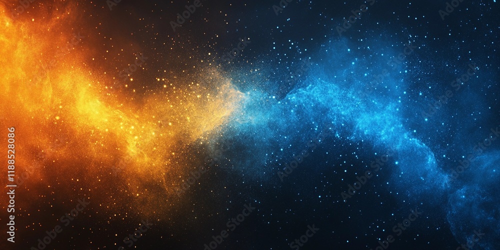 Obraz premium Vibrant blue and yellow grainy surface with subtle noise, ideal for creative backgrounds and artistic compositions, comic book style