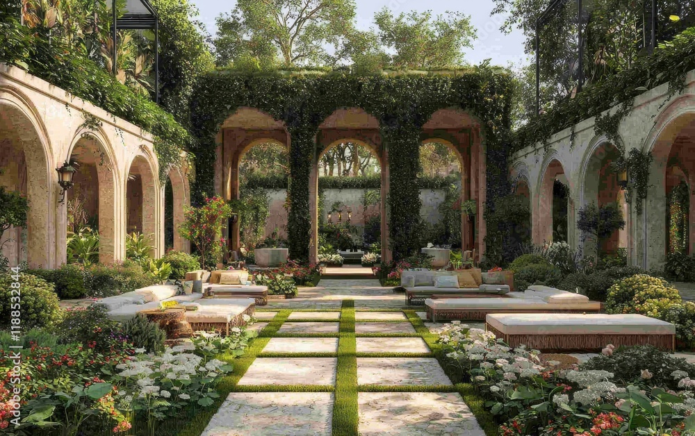 Obraz premium garden luxury