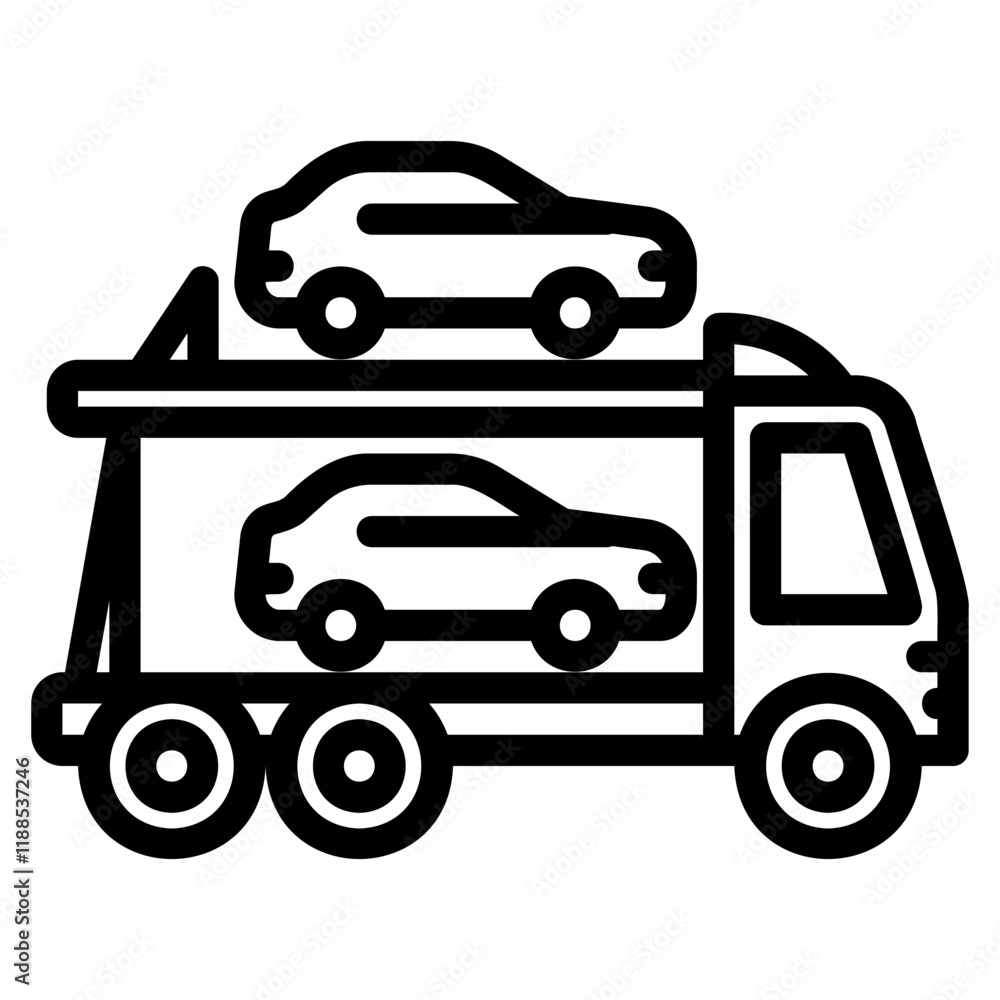 car carrier icon car carrier icon