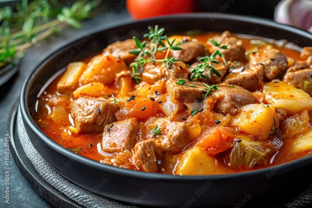 Korean pork and kimchi stew Korean pork and kimchi stew