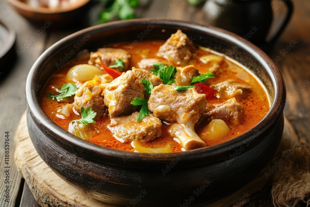 Korean pork bone soup Korean pork bone soup