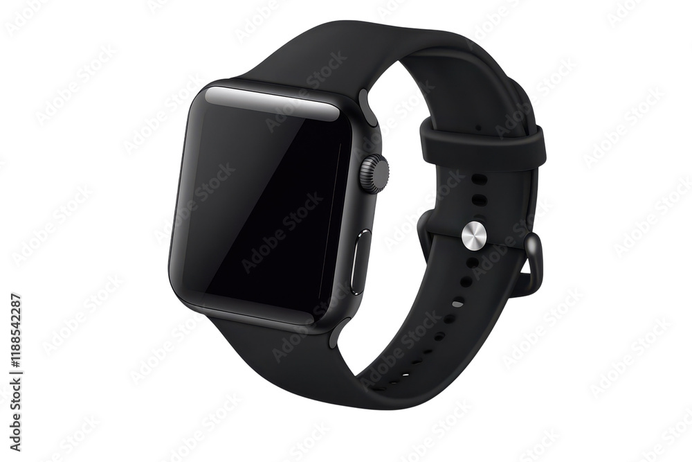 Smartwatch Isolated on Transparent Background for Technology and Fashion Promoting Use Smartwatch Isolated on Transparent Background for Technology and Fashion Promoting Use