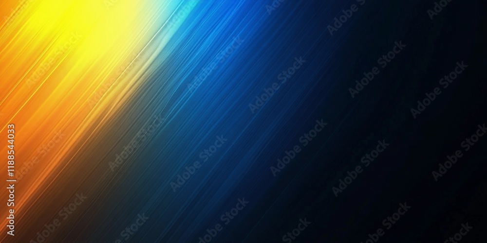 Obraz premium Grainy yellow and blue abstract texture with soft noise, perfect for modern backgrounds and digital design projects, book illustration style
