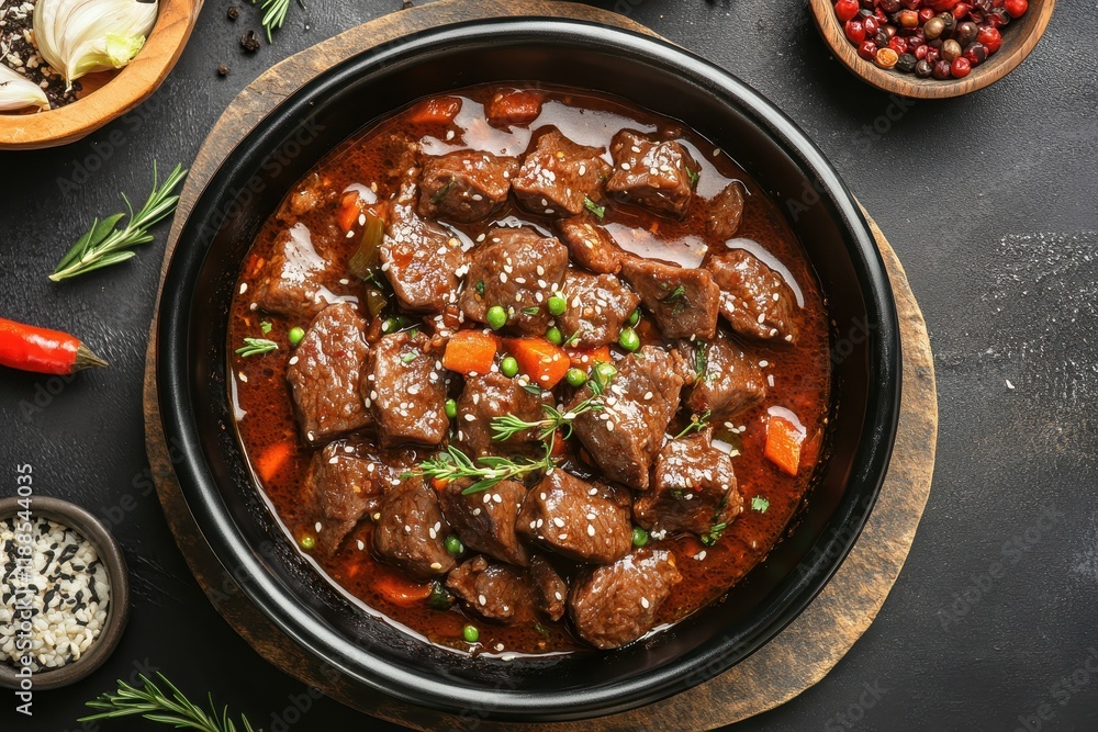 Korean spicy beef stew yukgaejang Korean spicy beef stew yukgaejang