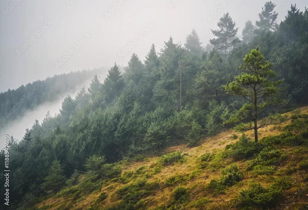 Obraz premium morning in the mountains