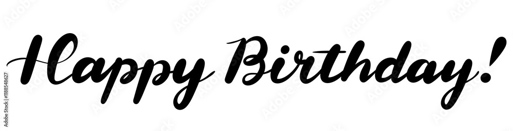 Happy Birthday!の手書き文字 Happy Birthday!の手書き文字