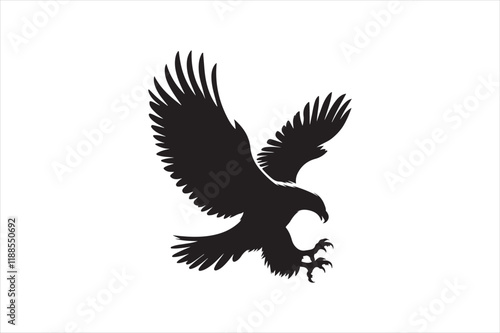 Flying Eagle bird Silhouette 