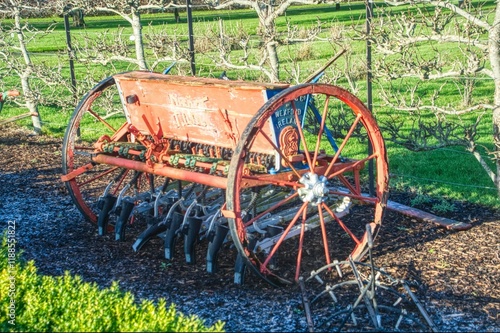 old farm tractor