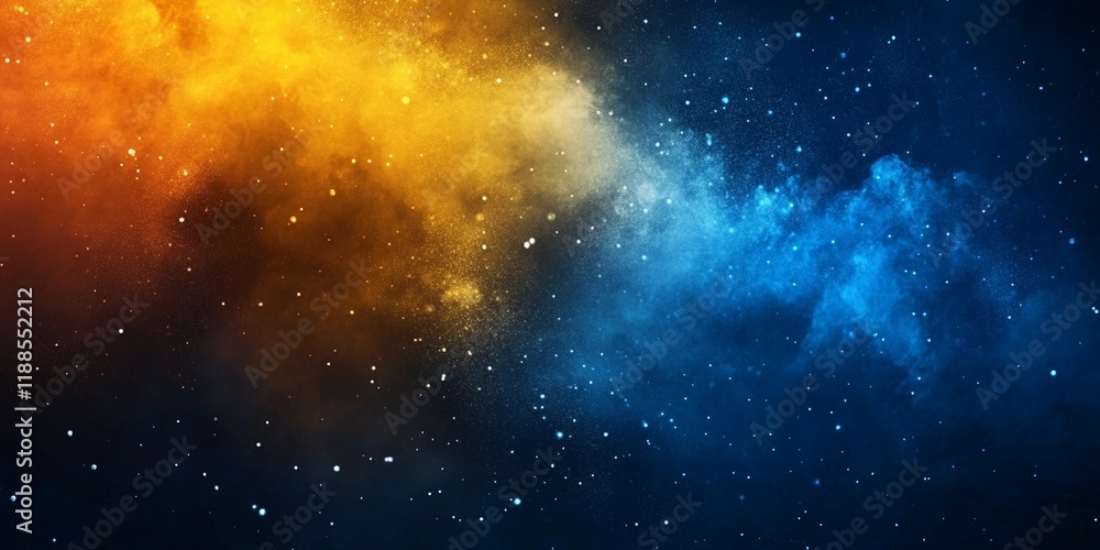 Obraz premium Vibrant blue and yellow grainy surface with subtle noise, ideal for creative backgrounds and artistic compositions, comic book style