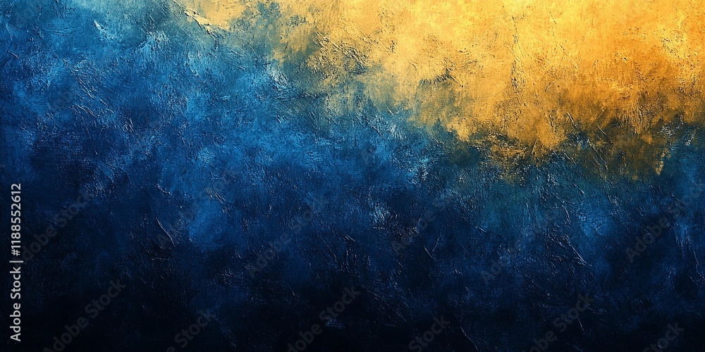 Obraz premium Vibrant blue and yellow grainy surface with subtle noise, ideal for creative backgrounds and artistic compositions, comic book style