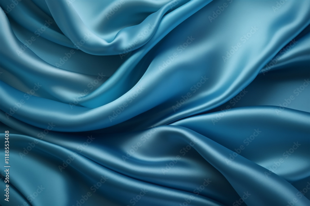 Fototapeta premium blue silk on background