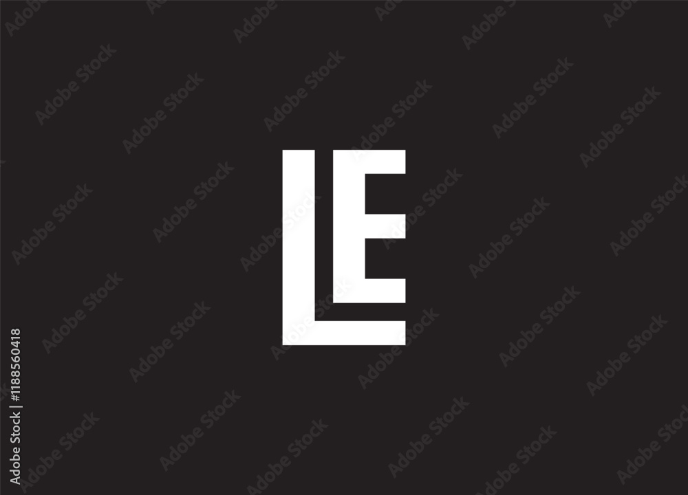 LE logo design vector initial design
LE logo design vector initial design