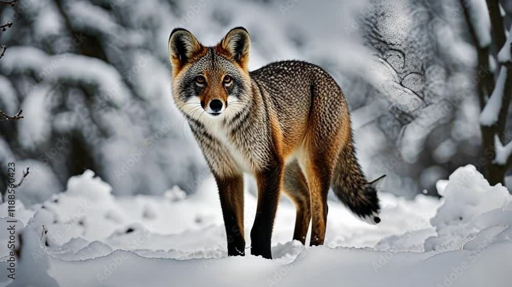 fox in the snow fox in the snow