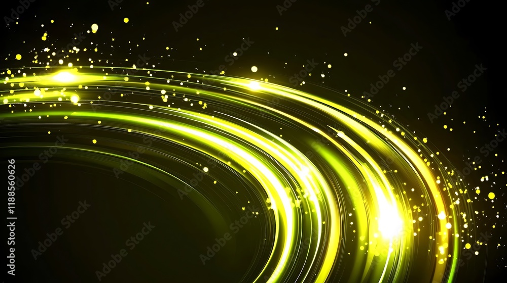 Naklejka premium Abstract swirling light trails (2)