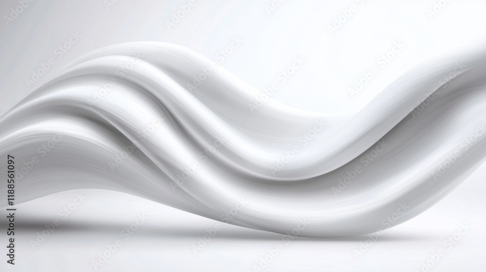 Obraz premium A white and gray abstract background with wavy lines