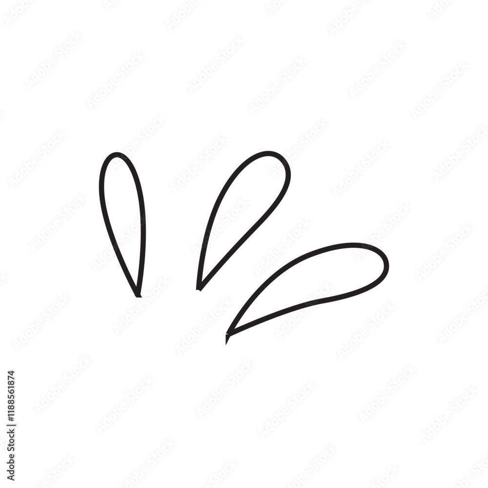 Fototapeta premium Water splash element