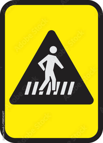 pedestrian crossing sign