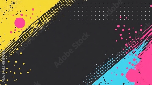 Wallpaper Mural Abstract colorful paint splashes background (1) Torontodigital.ca