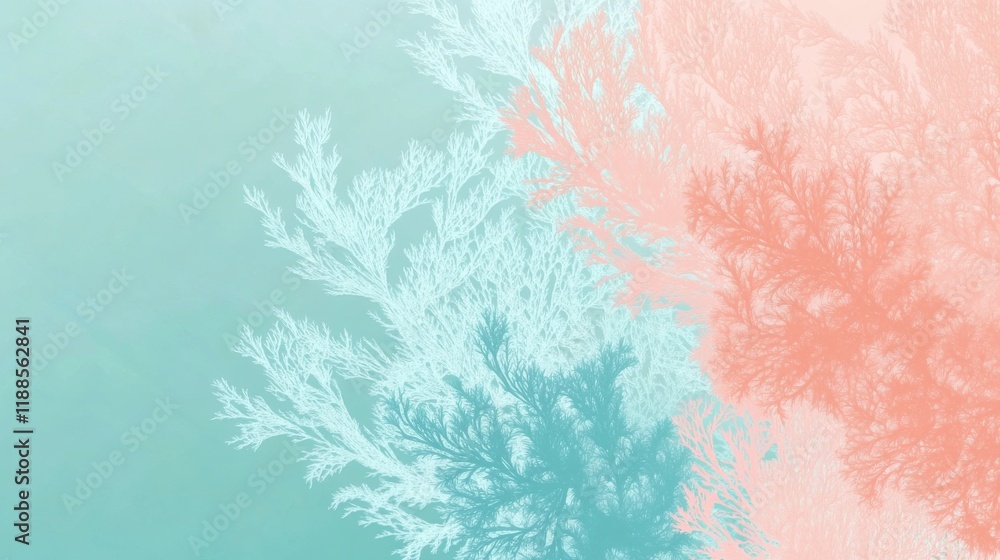 Obraz premium Abstract Floral Patterns in Pastel Hues: A Delicate Botanical Art Design