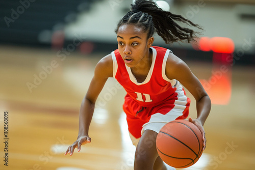 basketball player with ball
