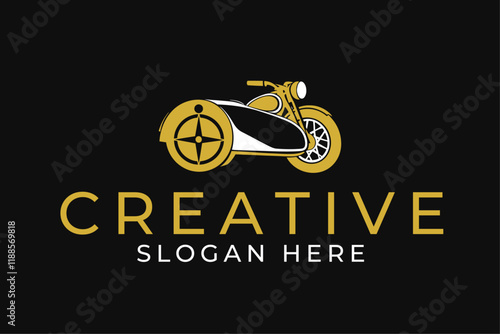 Sidecar motor bike logo