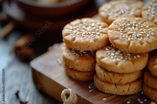 Wallpaper Mural Yakgwa traditional Korean cookies crafted from flour sesame oil honey rice wine cinnamon and ginger juice Torontodigital.ca
