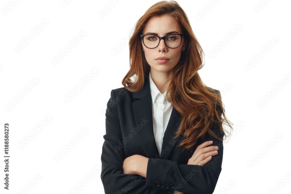 Confident Businesswoman against white background. Confident Businesswoman against white background.