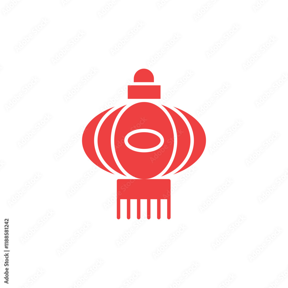 Fototapeta premium Silhouette of chinese new year icon