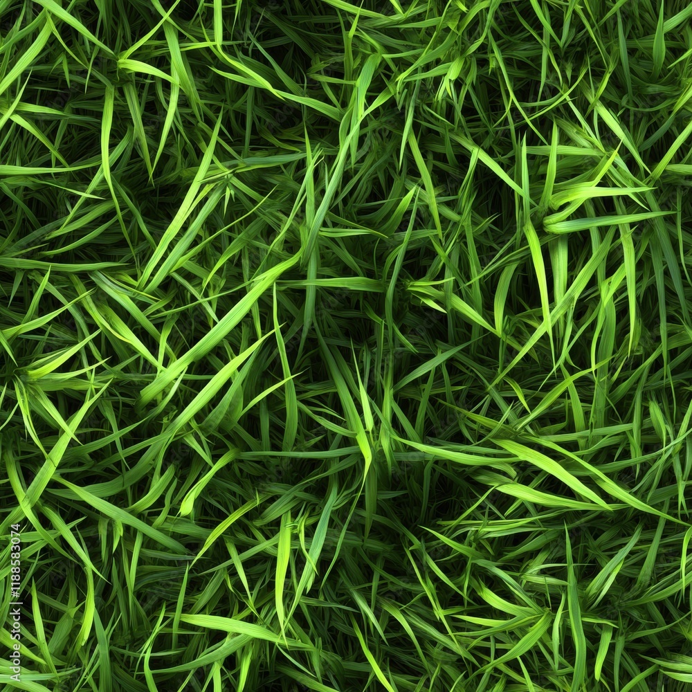 Fresh Green Grass Seamless Texture and Botanical Leafy Vegetation in Close-Up Fresh Green Grass Seamless Texture and Botanical Leafy Vegetation in Close-Up