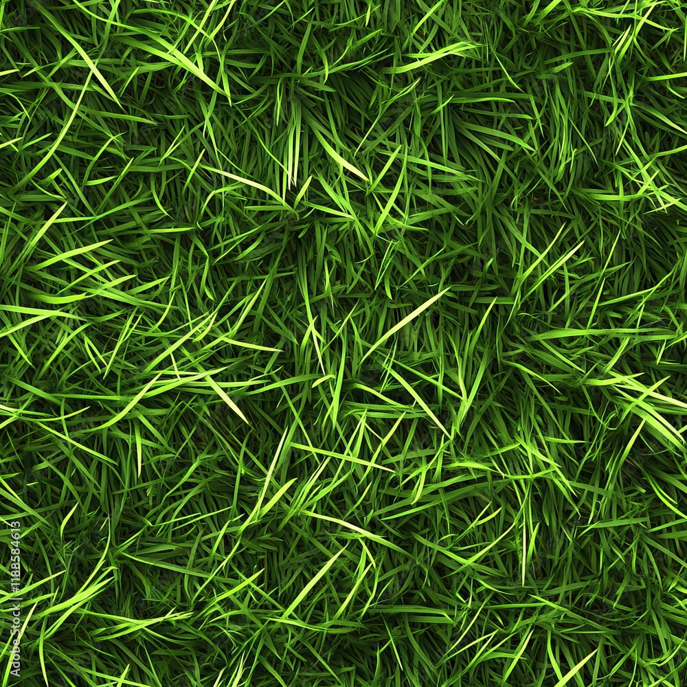 Seamless Nature Texture, Clean Green Grass Field and Foliage with Vibrant, Layered Details Seamless Nature Texture, Clean Green Grass Field and Foliage with Vibrant, Layered Details