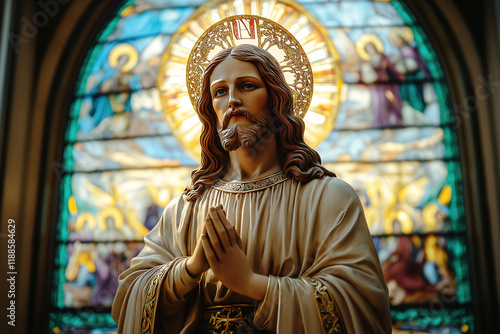 Lenten journey begins with faith and grace in a serene church setting photo