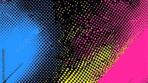 Wallpaper Mural Abstract halftone color blend Torontodigital.ca