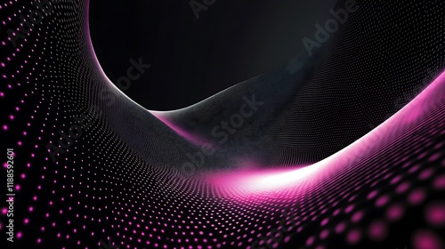 Abstract futuristic tunnel design photo