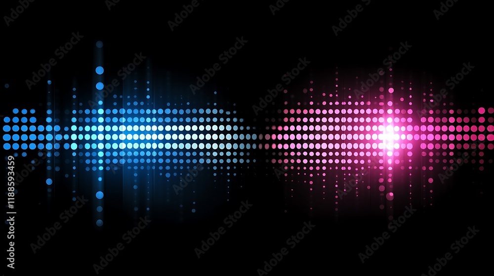 Abstract digital audio waves Abstract digital audio waves