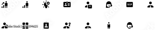 Foto Set of Business People icons