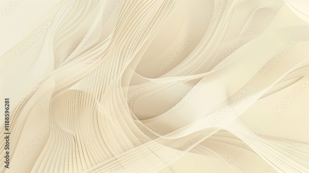 Obraz premium Cream-Colored Fabric Texture Wallpaper