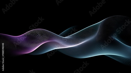 Abstract wave graphic design, digital art photo