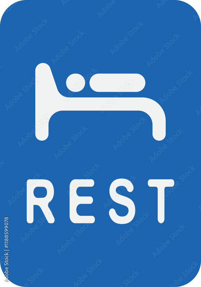 Rest Area Sign Symbol Rest Area Sign Symbol