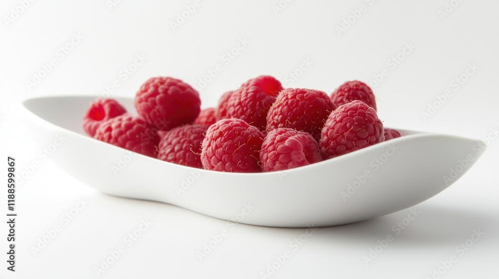 A Delightful Bowl of Fresh Raspberries A Delightful Bowl of Fresh Raspberries
