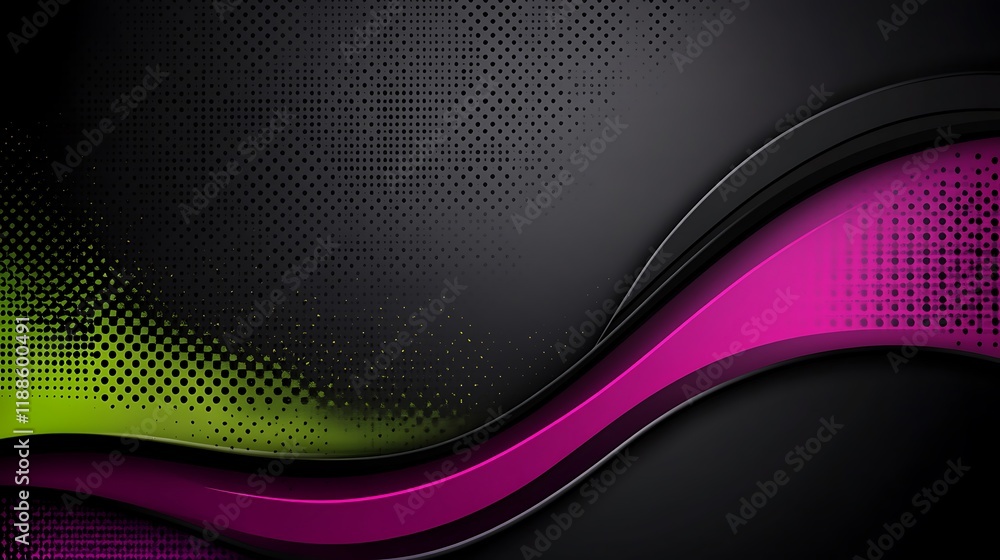 Abstract dark background with vibrant curves Abstract dark background with vibrant curves