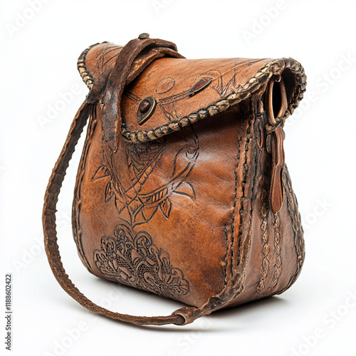 old leather bag