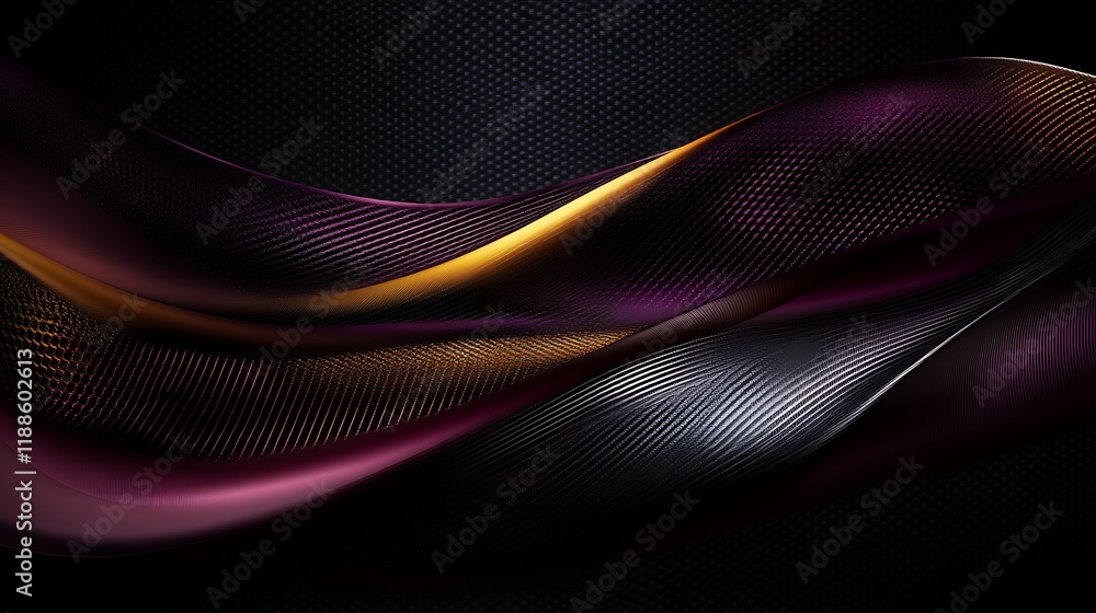 Abstract dark waves, vibrant colors, modern design, background element, graphic design Abstract dark waves, vibrant colors, modern design, background element, graphic design