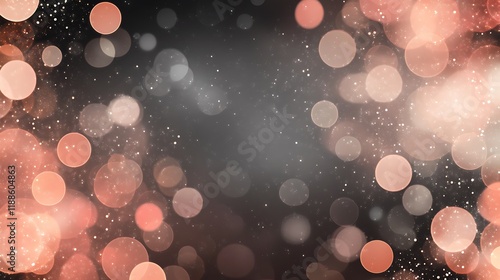 Abstract bokeh lights, soft focus, dark background. Possible use graphic design, website background photo