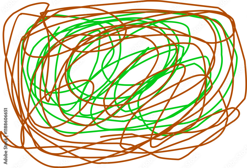 Colored tangled on white. Chaos pattern. Scribble sketch. Colorful background with array of lines. Intricate chaotic texture. Line art creation. Image for banners, posters and t-shirts Colored tangled on white. Chaos pattern. Scribble sketch. Colorful background with array of lines. Intricate chaotic texture. Line art creation. Image for banners, posters and t-shirts
