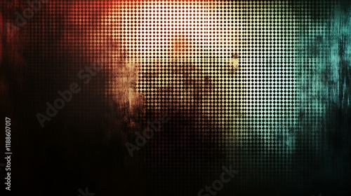 Colorful abstract grid with smoke.  Background lighting effects. Possible use as a graphic background photo