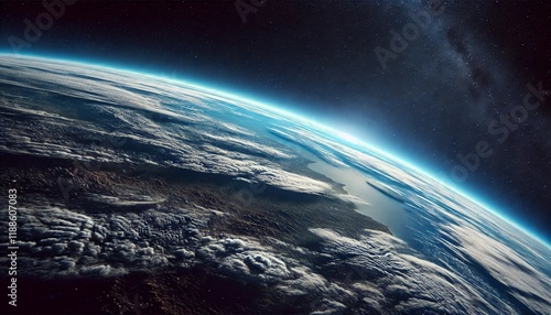 Near Space Photography - Realistic View 20km Above Ground photo