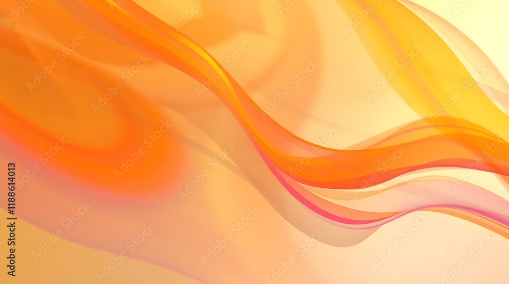 Vibrant colorful wavy abstract background of textured translucent fabric layers Vibrant colorful wavy abstract background of textured translucent fabric layers